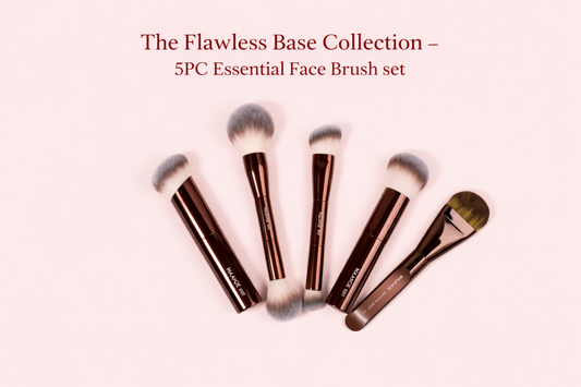 The Flawless Base Collection-5PC Essential Face Brush Set