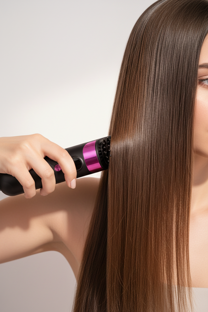 Woman using cordless brush - no cord fresh generation